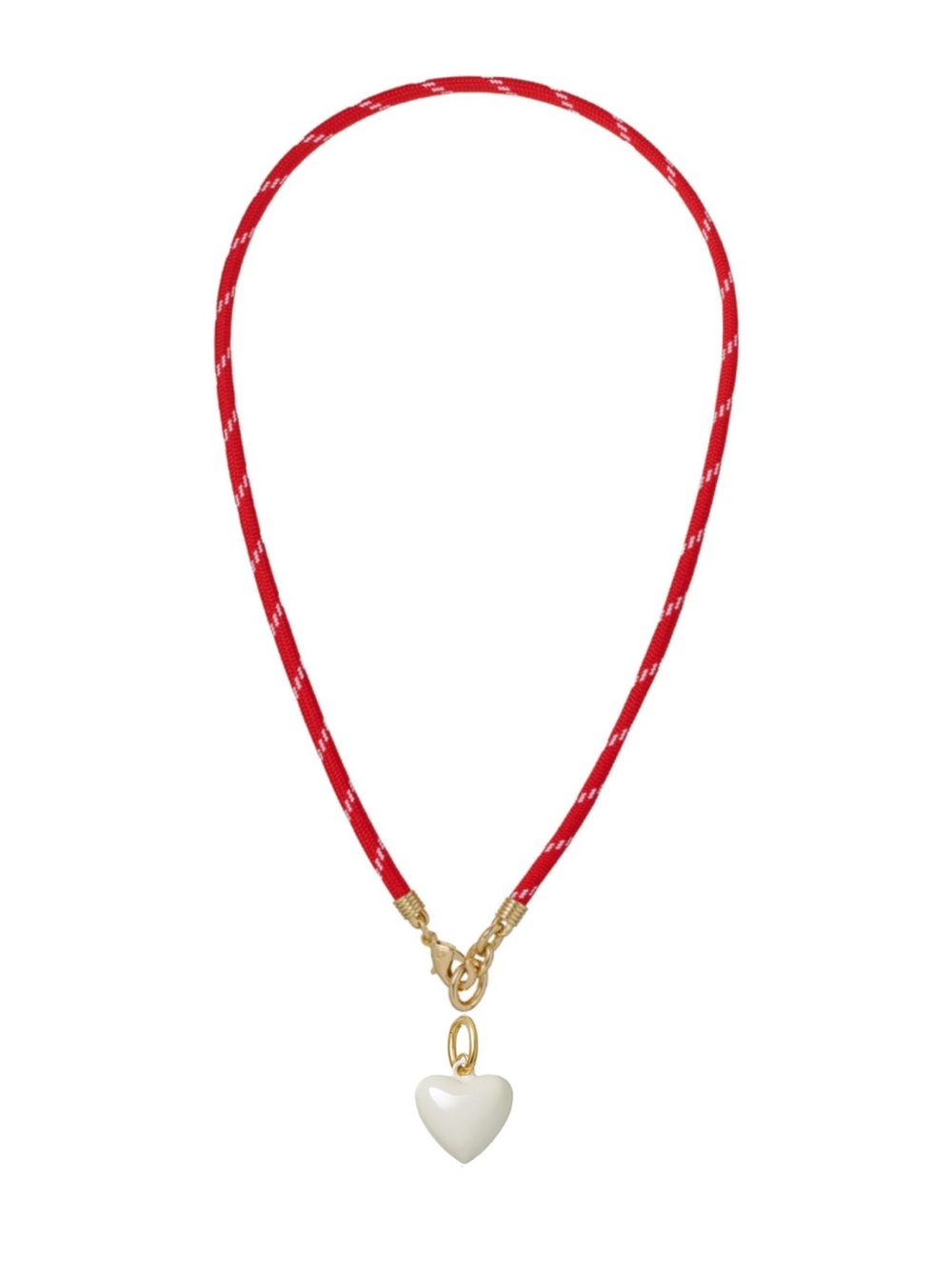 Roxanne Assoulin The Happy
Cord
Charm Necklace Red Cord
Cream Heart